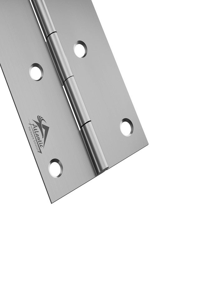 أتلانتيك مفصلات نوافذ أتلانتيك، 3 بوصة × 12 مقياس/سُمك 2.40 مم، مصنوعة من الفولاذ المقاوم للصدأ، بلمسة نهائية غير لامعة، عبوة من 12 قطعة - Image 3